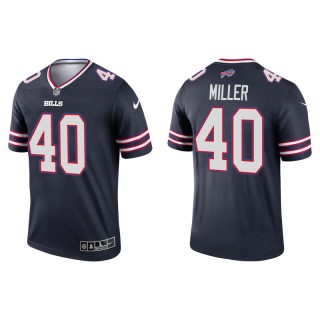 Men's Bills Von Miller Navy Inverted Legend Jersey