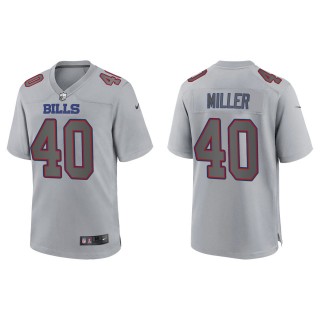 Men's Von Miller Buffalo Bills Gray Atmosphere Fashion Game Jersey