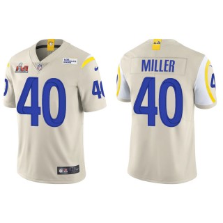 Super Bowl LVI Von Miller Rams Bone Vapor Limited Jersey