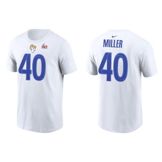 Von Miller Rams Super Bowl LVI  Men's White T-Shirt