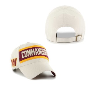 Men's Washington Commanders '47 Cream Crossroad MVP Adjustable Hat