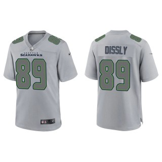 Men's Will Dissly Seattle Seahawks Gray Atmosphere Fashion Game Jersey