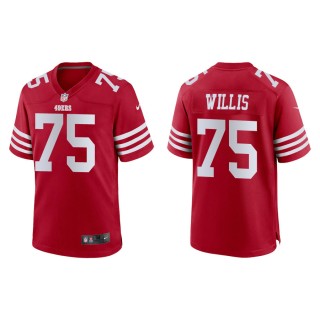 Men's San Francisco 49ers Willis Scarlet Game Jersey