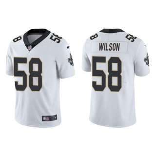 Men's New Orleans Saints Wilson White Vapor Limited Jersey
