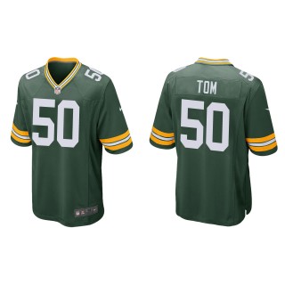 Men's Packers Zach Tom Green Game Jersey