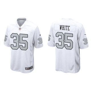 Men's Raiders Zamir White White Alternate Game Jersey