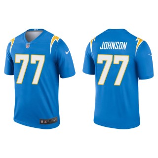 Men's Chargers Zion Johnson Powder Blue 2022 NFL Draft Legend Jersey