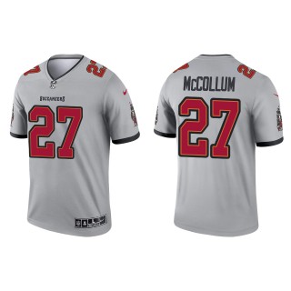 Men's Buccaneers Zyon McCollum Gray 2022 NFL Draft Inverted Legend Jersey