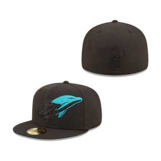 Miami Dolphins Logo Feature 59FIFTY Fitted Hat