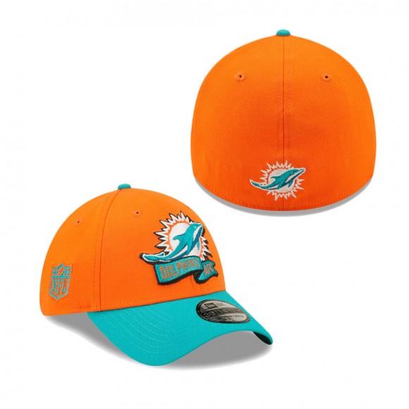Men's Miami Dolphins Orange SEC 2022 Sideline 39THIRTY Flex Hat