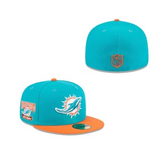 Miami Dolphins Throwback Hidden Fitted Hat
