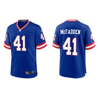 Men's New York Giants Micah McFadden Royal Classic Game Jersey