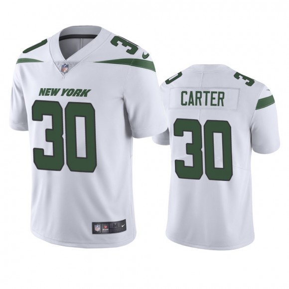 New York Jets Michael Carter White Vapor Limited Jersey