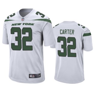 New York Jets Michael Carter White Game Jersey