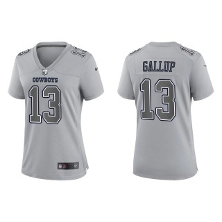 Michael Gallup Women's Dallas Cowboys Gray Atmosphere Fashion Game Jersey