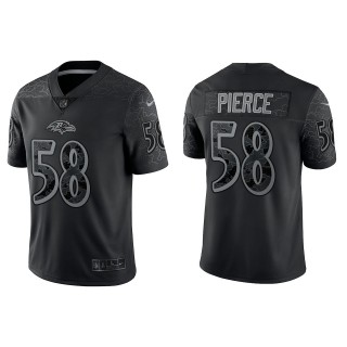 Michael Pierce Baltimore Ravens Black Reflective Limited Jersey