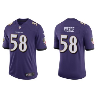 Men's Baltimore Ravens Michael Pierce Purple Vapor Limited Jersey