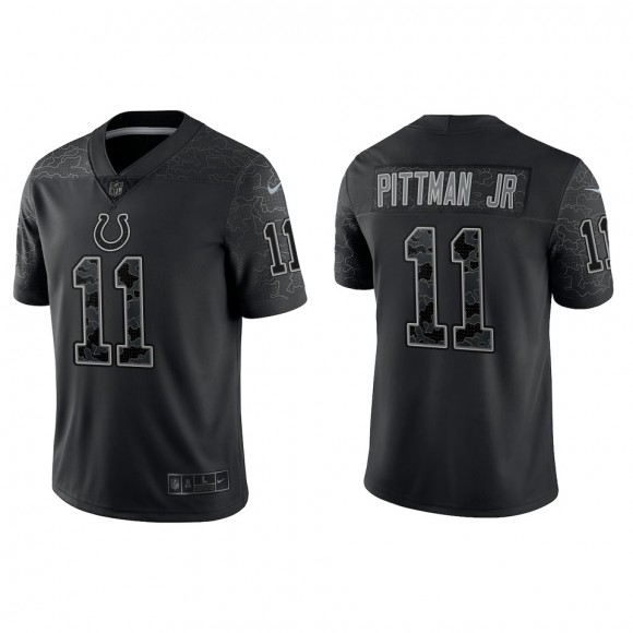 Michael Pittman Jr. Indianapolis Colts Black Reflective Limited Jersey