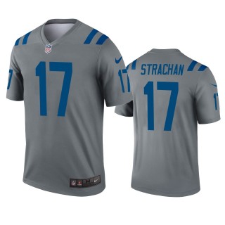 Indianapolis Colts Michael Strachan Gray Inverted Legend Jersey