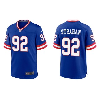 Michael Strahan Men's New York Giants Royal Classic Game Jersey
