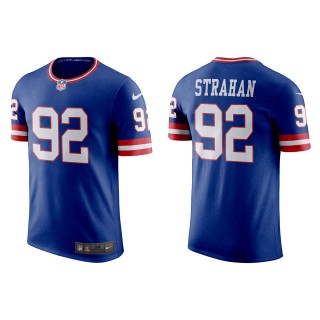 Michael Strahan New York Giants Royal Classic Game T-Shirt