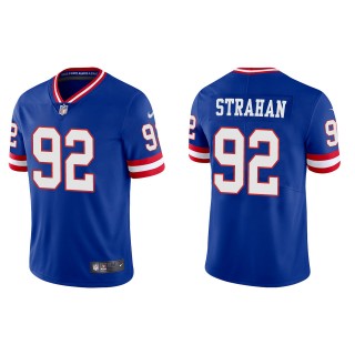 Michael Strahan Men's New York Giants Royal Classic Vapor Limited Jersey