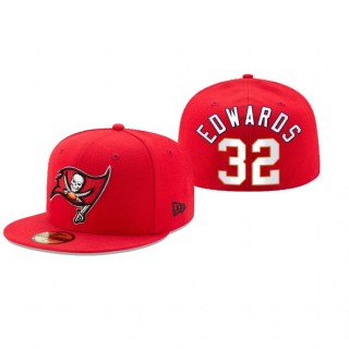 Tampa Bay Buccaneers Mike Edwards Red Omaha 59FIFTY Fitted Hat