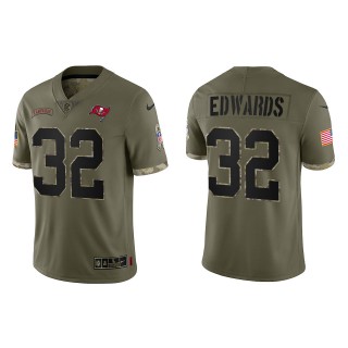 Mike Edwards Tampa Bay Buccaneers Olive 2022 Salute To Service Limited Jersey