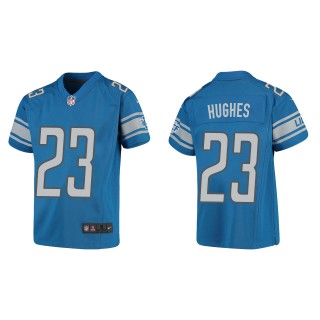 Mike Hughes Youth Detroit Lions Blue Game Jersey