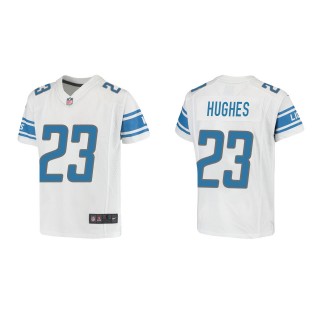 Mike Hughes Youth Detroit Lions White Game Jersey