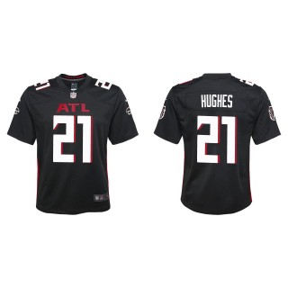 Youth Falcons Mike Hughes Black Game Jersey