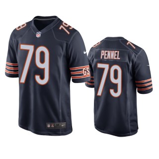 Chicago Bears Mike Pennel Navy Game Jersey