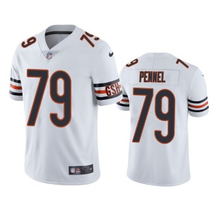 Mike Pennel Chicago Bears White Vapor Limited Jersey