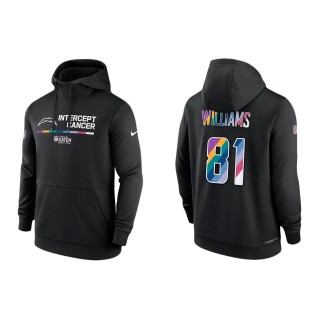 Mike Williams Los Angeles Chargers Black 2022 NFL Crucial Catch Therma Performance Pullover Hoodie