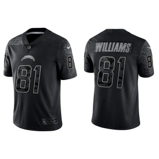 Mike Williams Los Angeles Chargers Black Reflective Limited Jersey