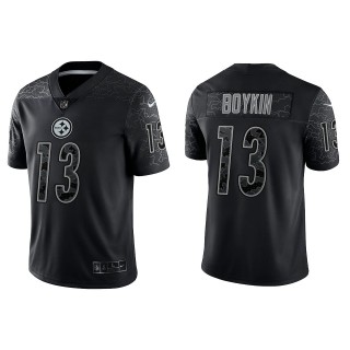 Miles Boykin Pittsburgh Steelers Black Reflective Limited Jersey