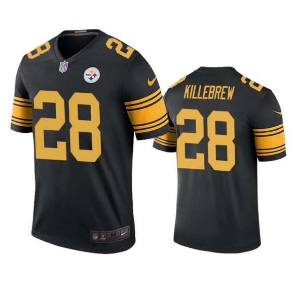 Pittsburgh Steelers Miles Killebrew Black Color Rush Legend Jersey