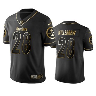Miles Killebrew Steelers Black Golden Edition Vapor Limited Jersey