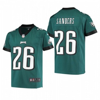 Youth Philadelphia Eagles Miles Sanders Game Jersey - Midnight Green