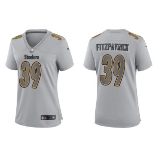 Minkah Fitzpatrick Women's Pittsburgh Steelers Gray Atmosphere Fashion Game Jersey