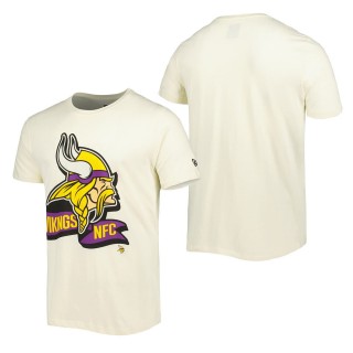 Men's Minnesota Vikings Cream Sideline Chrome T-Shirt