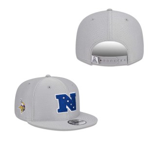Minnesota Vikings Gray 2024 Pro Bowl 9FIFTY Adjustable Snapback Hat