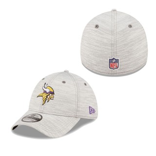 Men's Minnesota Vikings Gray 2022 NFL Training Camp Official Coach 39THIRTY Flex Hat