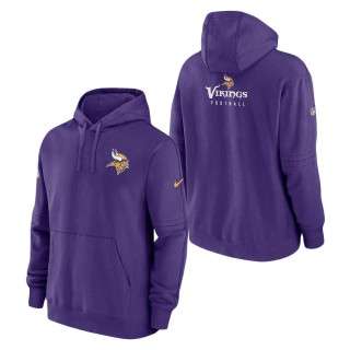 Minnesota Vikings Nike Purple Sideline Club Fleece Pullover Hoodie