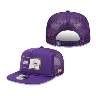 Men's Minnesota Vikings New Era Purple Balanced Trucker 9FIFTY Snapback Hat