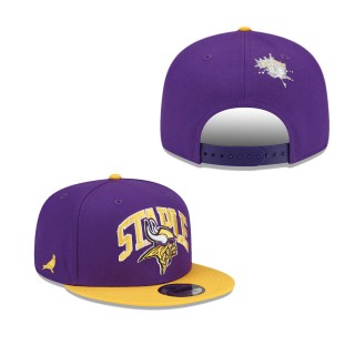 Men's Minnesota Vikings Purple Gold NFL x Staple Collection 9FIFTY Snapback Adjustable Hat