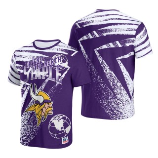 Men's Minnesota Vikings NFL x Staple Purple All Over Print T-Shirt
