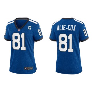 Mo Alie-Cox Women Indianapolis Colts Royal Indiana Nights Game Jersey