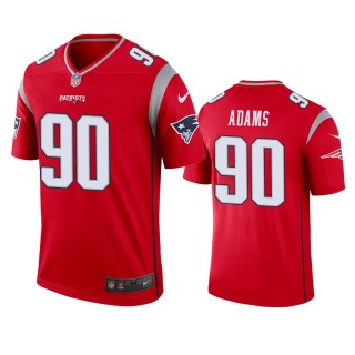 New England Patriots Montravius Adams Red Inverted Legend Jersey