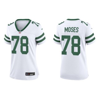 Women's Morgan Moses Jets White Legacy Game Jersey